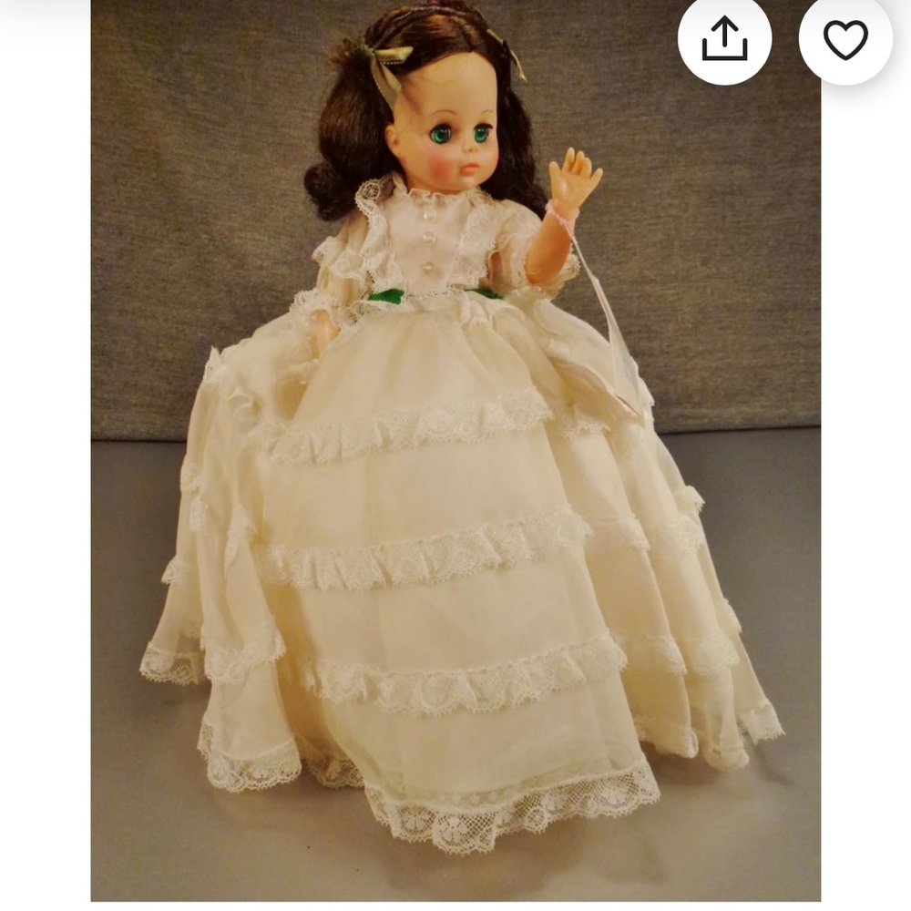 Madame Alexander porcelain doll gone with the wind addition